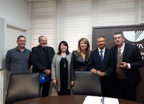 Registro da presenã dos reitores da Universidade